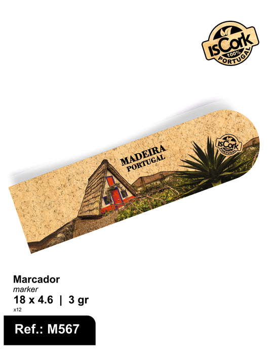 Marcador Arredondado Madeira I-24