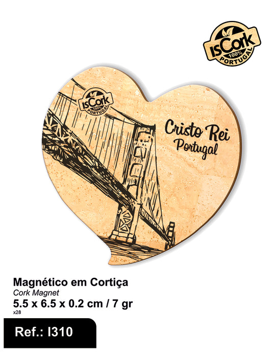 Magnético Coração Cristo Rei I-254