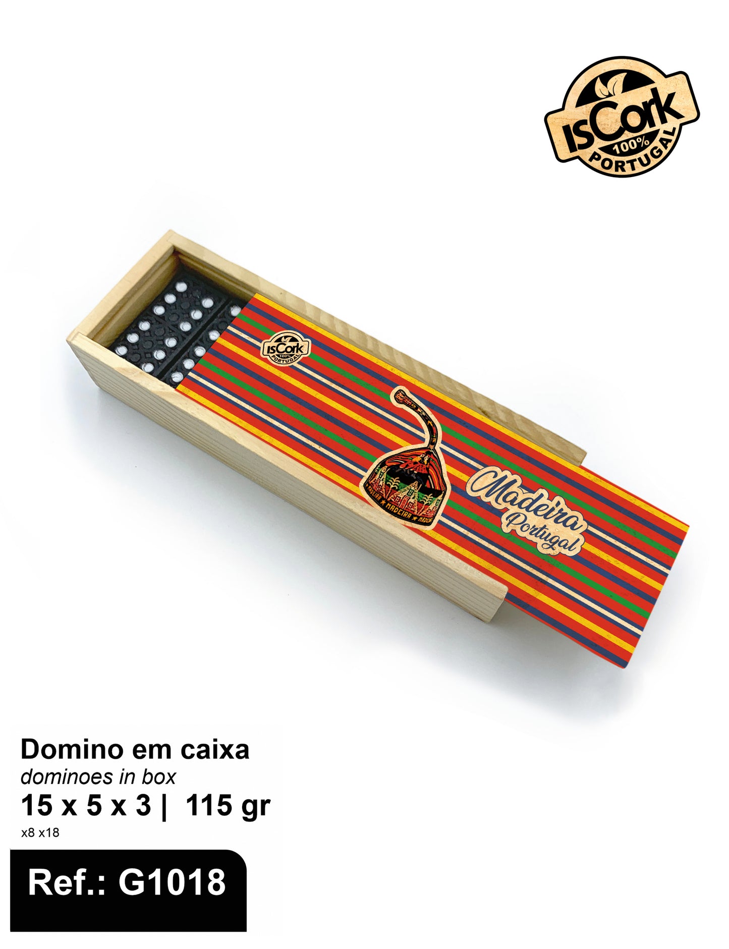 Domino em caixa Madeira I-25