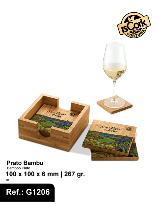 Base para Copo Bambú São Miguel I-26