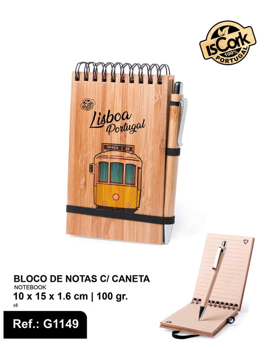 Bloco de Notas c/ caneta
