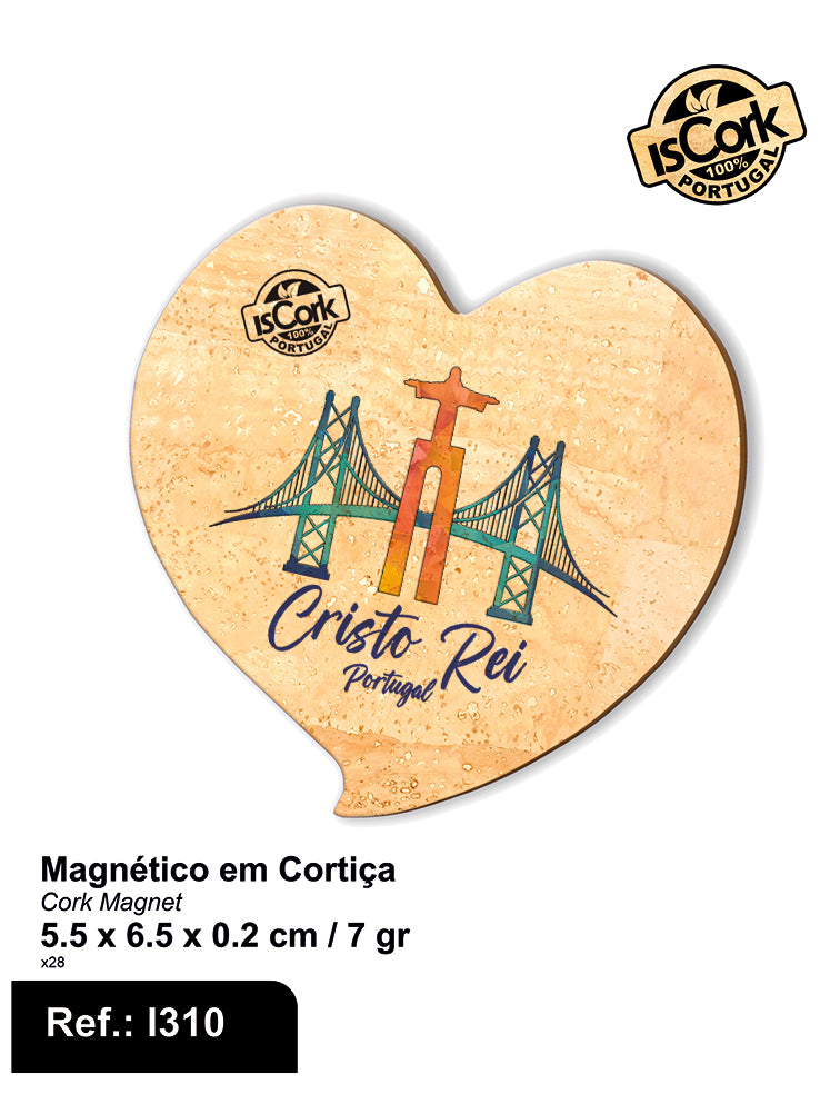 Magnético Coração Cristo Rei I-30