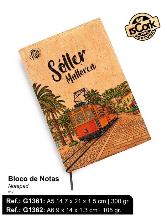 Bloco de Notas Cortiça Sóller I-349