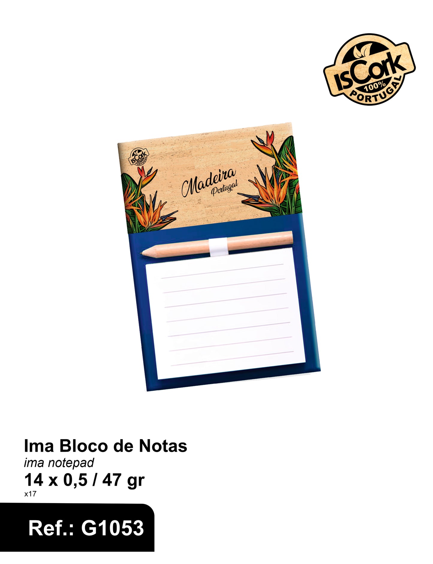 Iman Bloco de Notas Madeira I-40