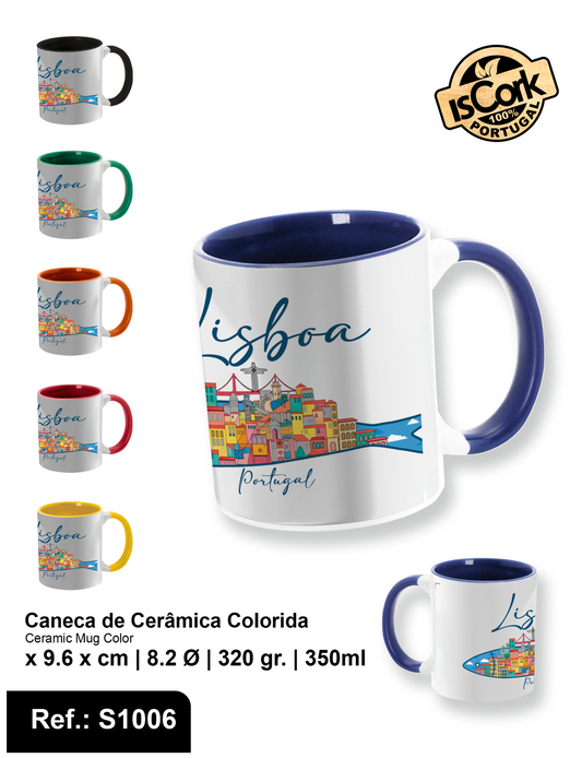 Caneca Colorida Lisboa I-582