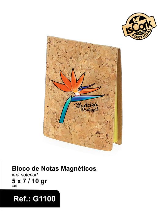 Bloco de Notas Magnético Madeira I-58