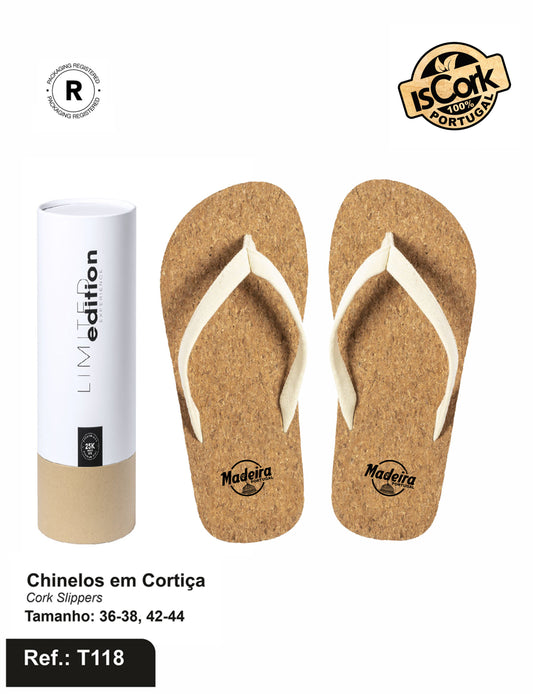 Chinelos de Cortiça Madeira I-601