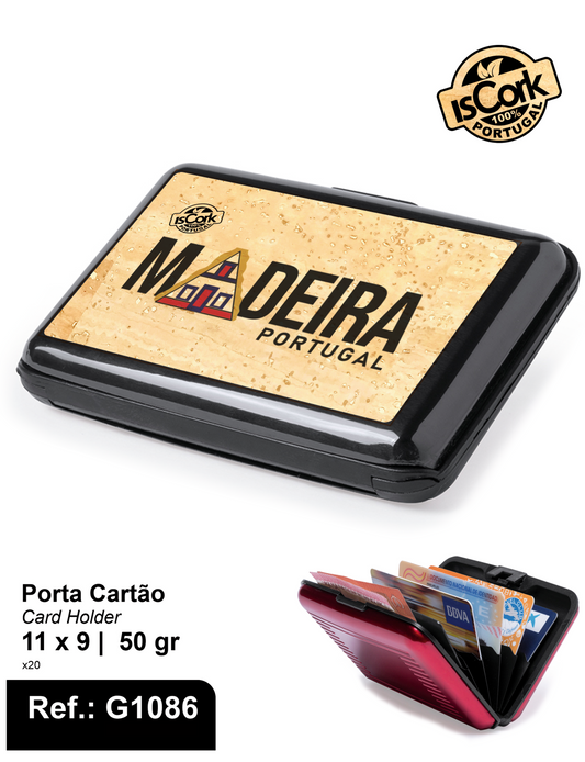 Porta Cartão Madeira I-610