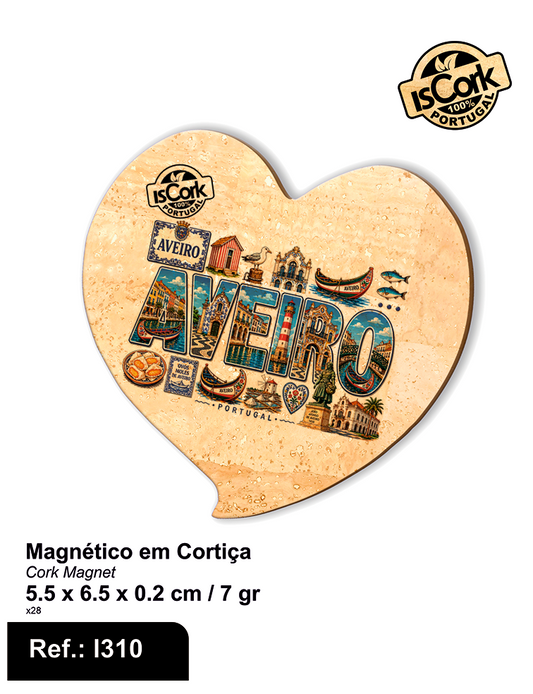 Magnético Coração Aveiro G1110