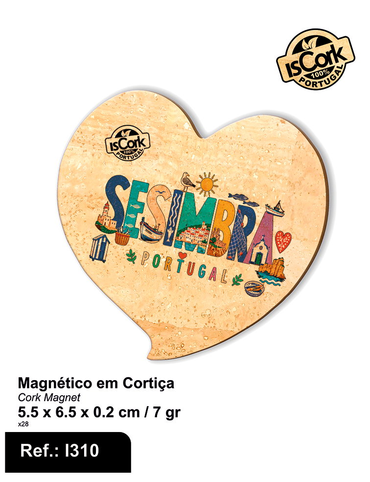 Magnético Coração Sesimbra G1110