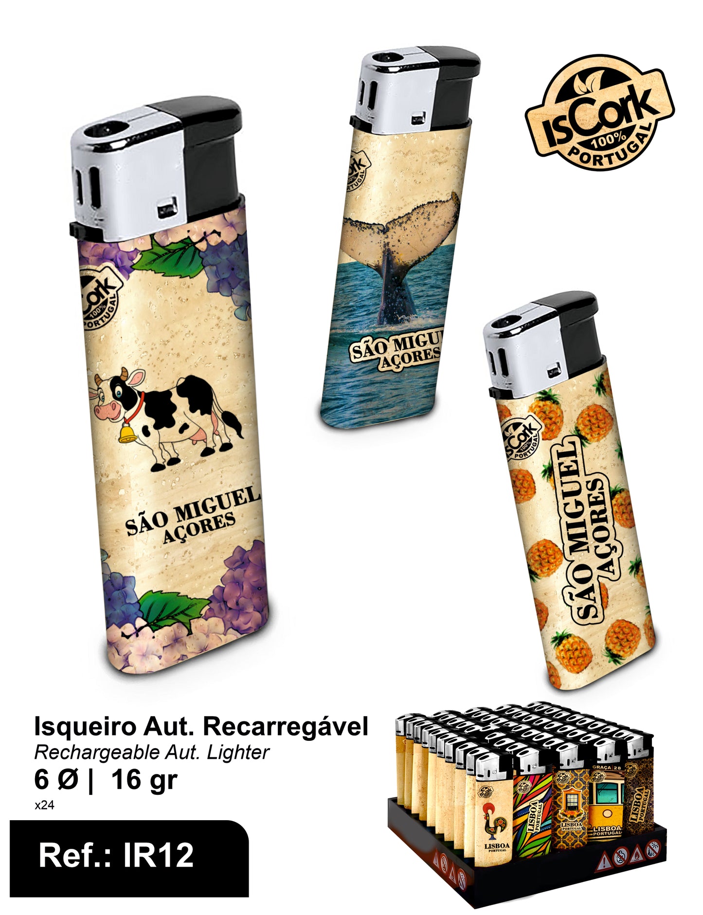 Isqueiro Aut. Recarregável São Miguel