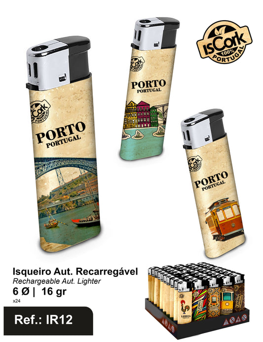 Isqueiro Aut. Recarregável Porto