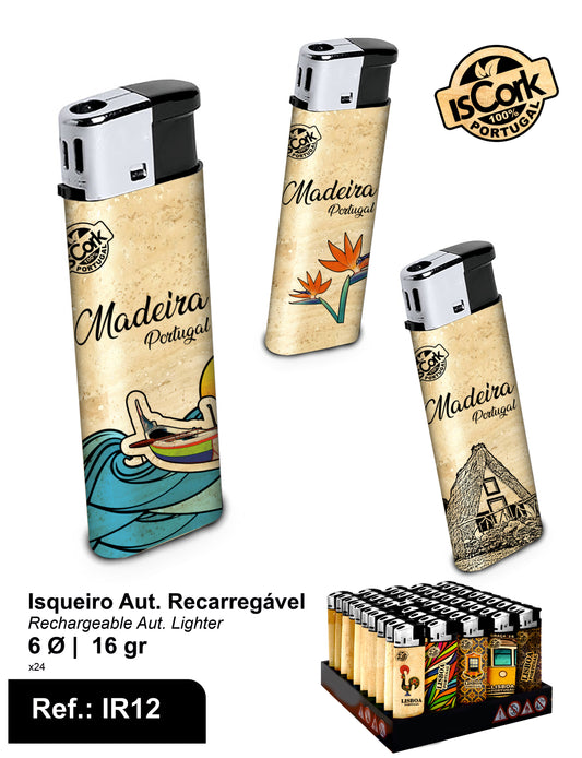Isqueiro Aut. Recarregável Madeira