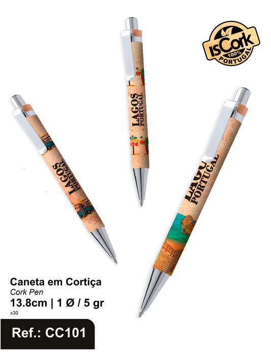 Caneta em Cortiça Lagos