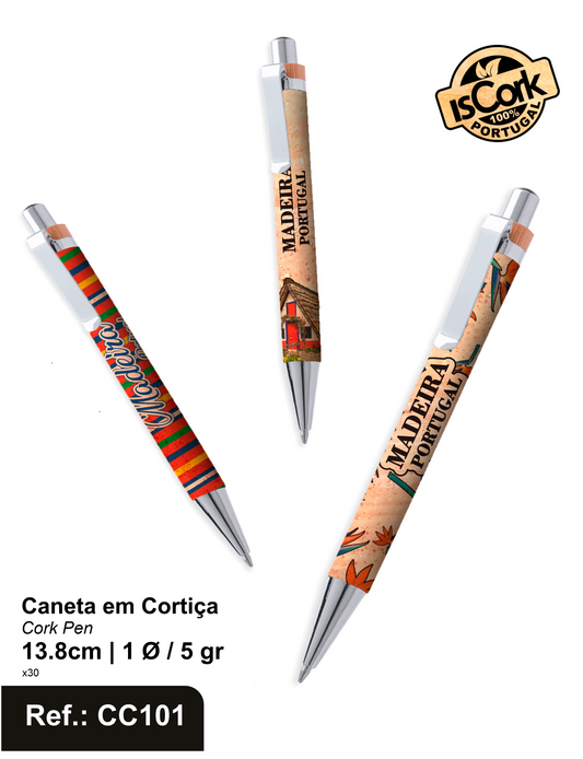 Caneta em Cortiça Madeira