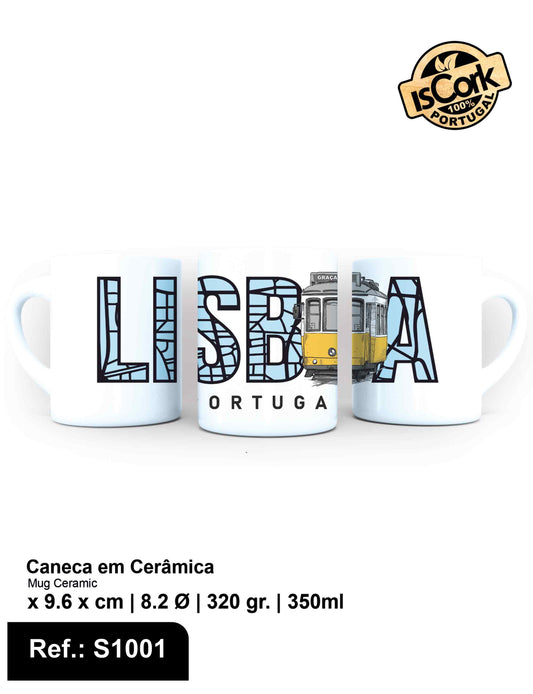Caneca Cerâmica Lisboa I-609