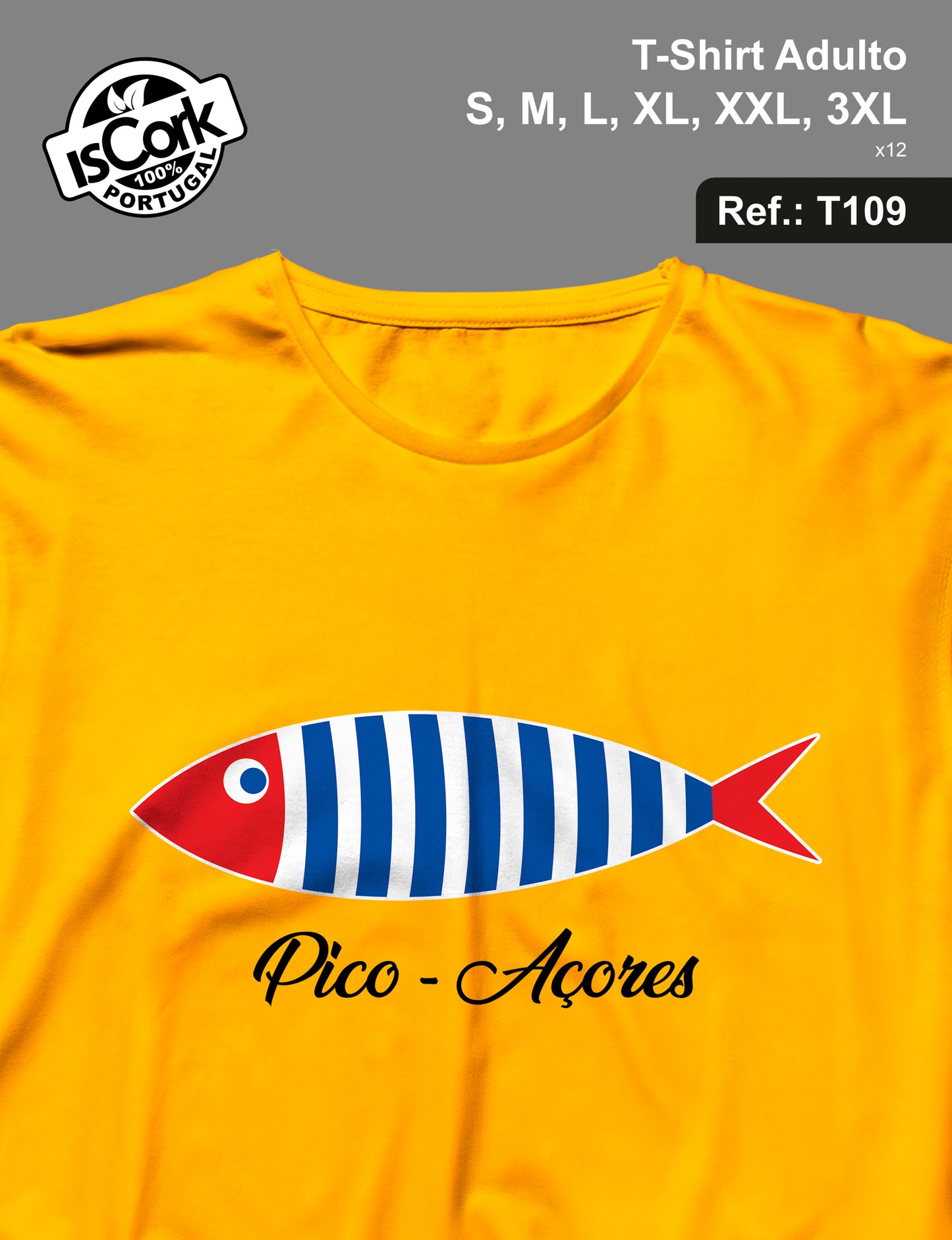 T-Shirt Adulto Ilha Pico G512