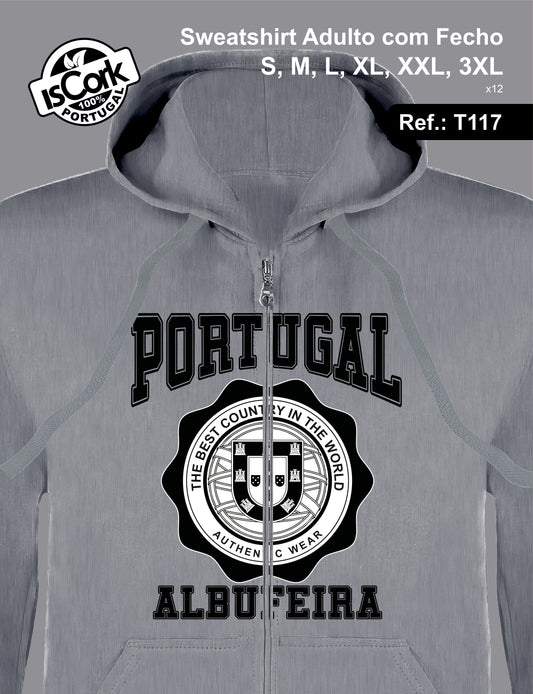 Sweatshirt Adulto c/fecho Albufeira G955