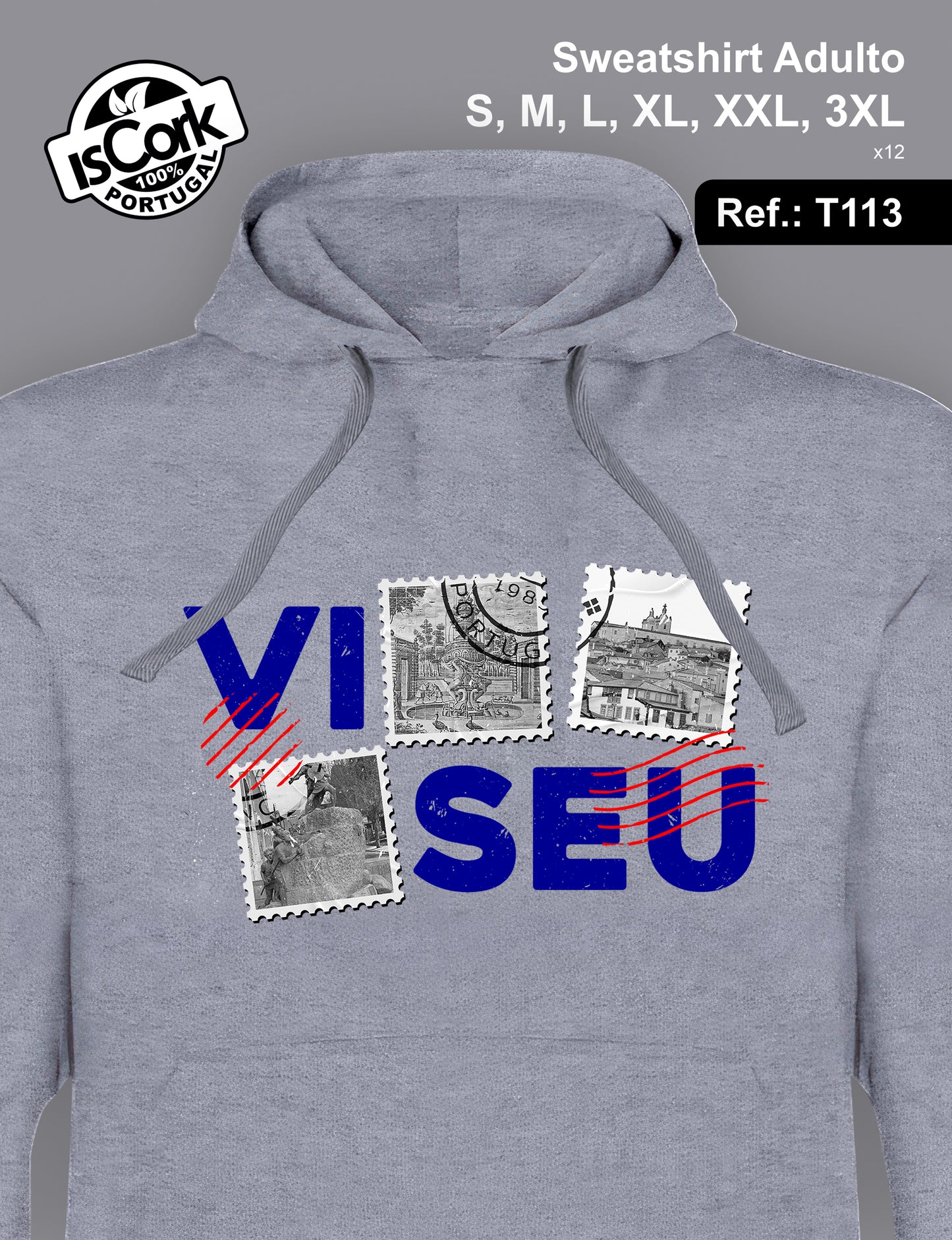 Sweatshirt Adulto Viseu T603