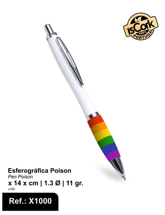 Esferográfica Poison Rainbow
