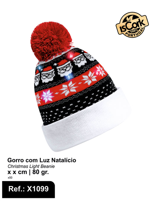 Gorro com Luz Natalício