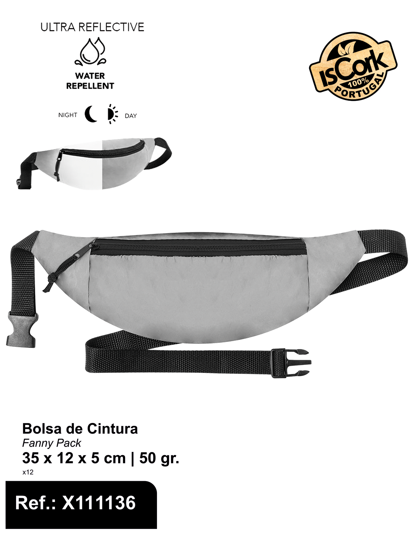 Bolsa de Cintura Ultr refletora e Resistente à Água