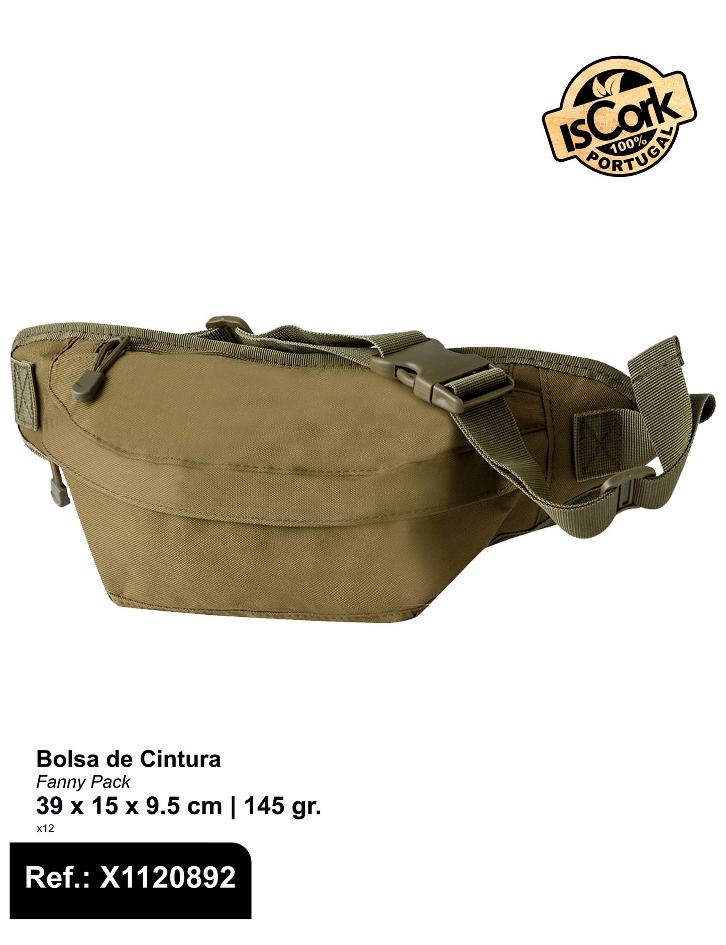 Bolsa de Cintura com Dois Bolsos