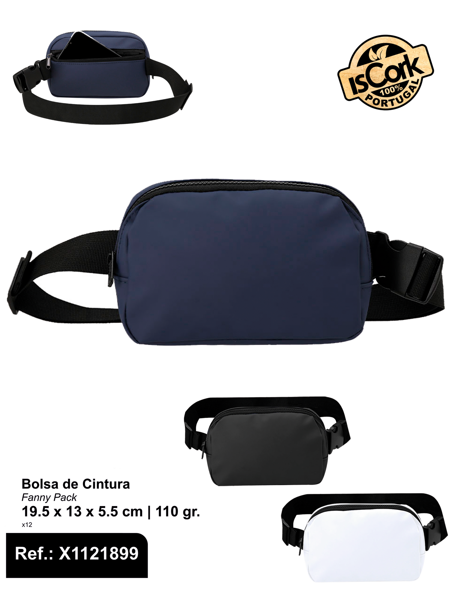 Bolsa de Cintura com Bolso Traseiro