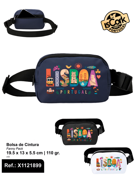 Bolsa de Cintura c/ Bolso Traseiro Lisboa G1110