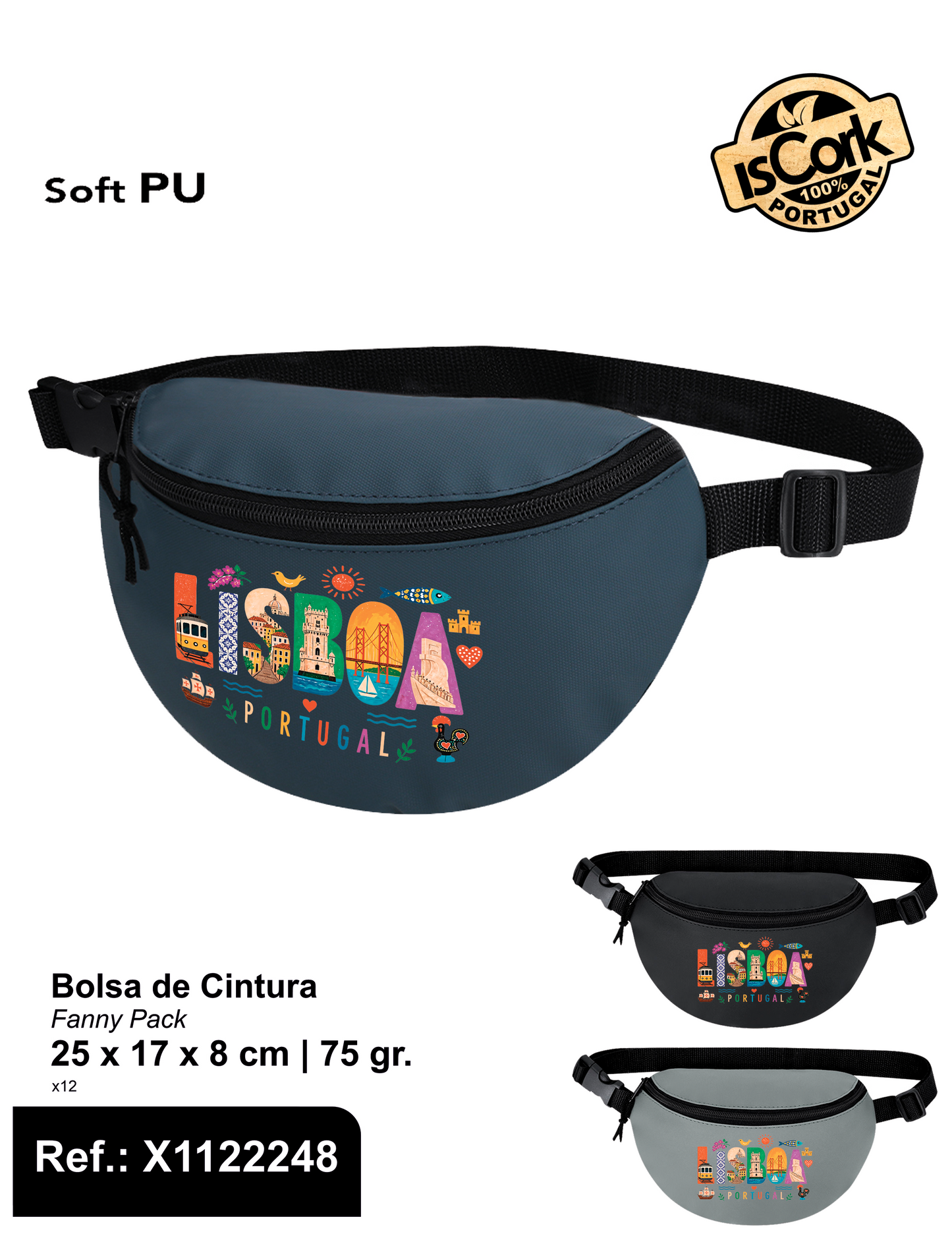 Bolsa de Cintura em PU Lisboa G1110