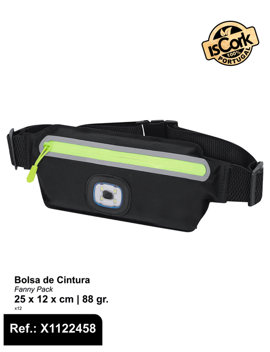 Bolsa de Cintura Desportiva com Luz LED