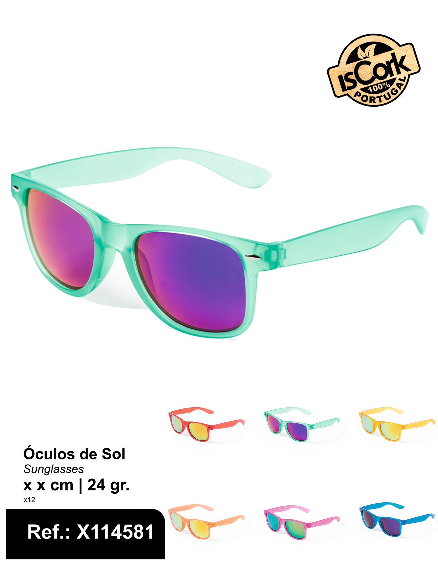 Óculos de Sol com Lentes Espelhadas