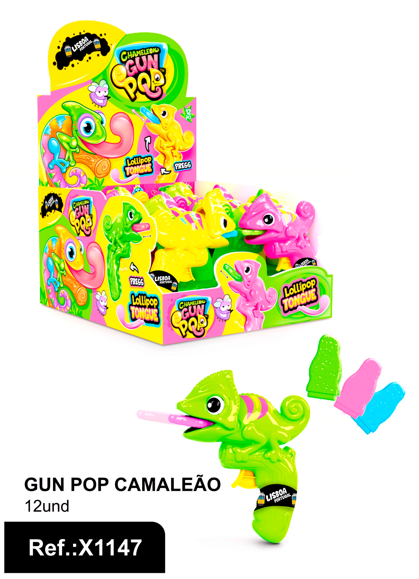 Brinquedo GunPop Camaleão Lisboa