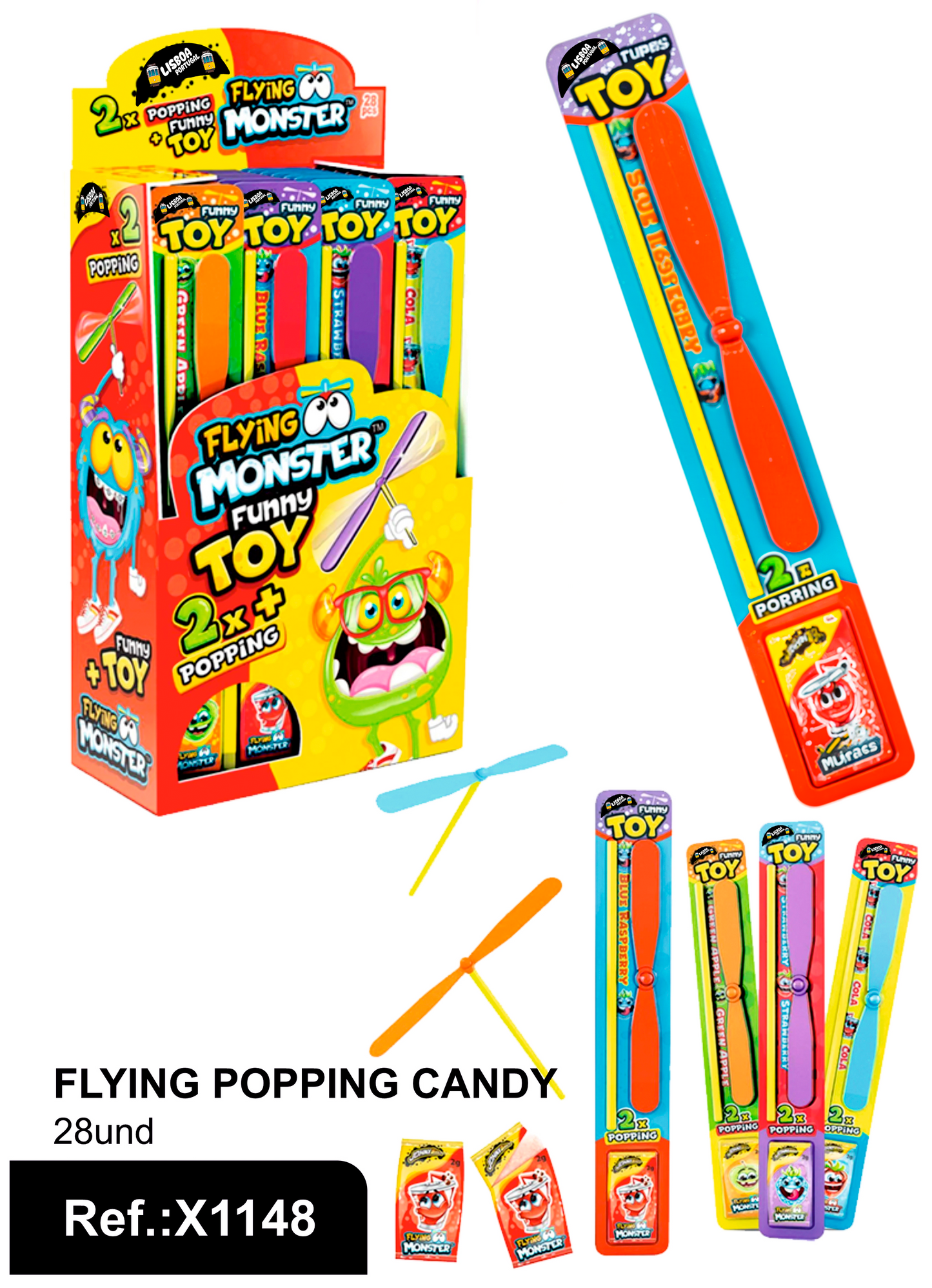 Brinquedo Flying Popping Candy Lisboa