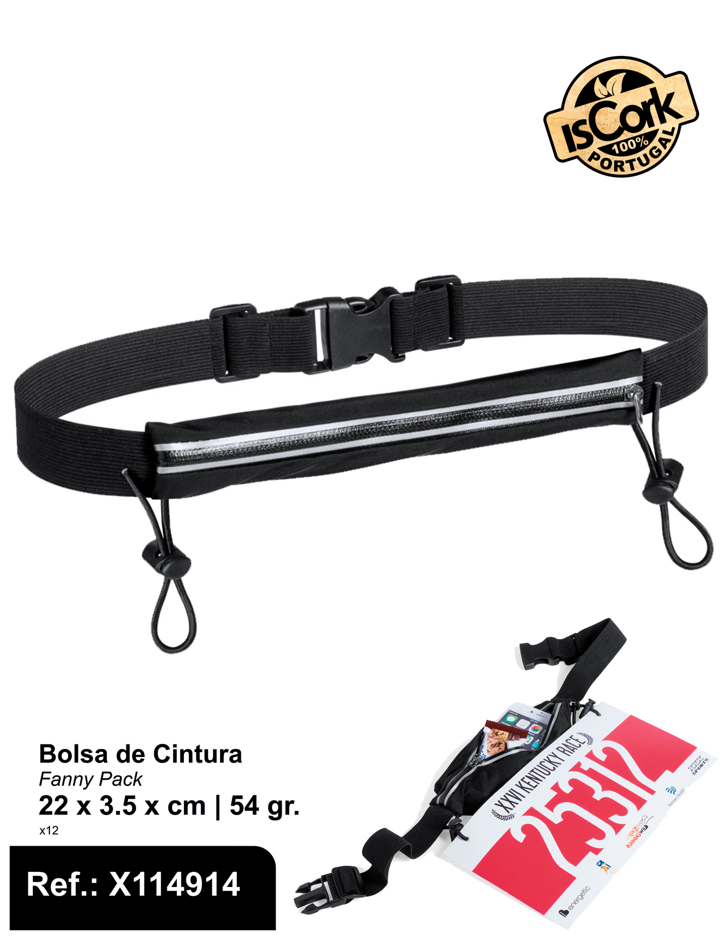 Bolsa de Cintura Dorsal Desportivo