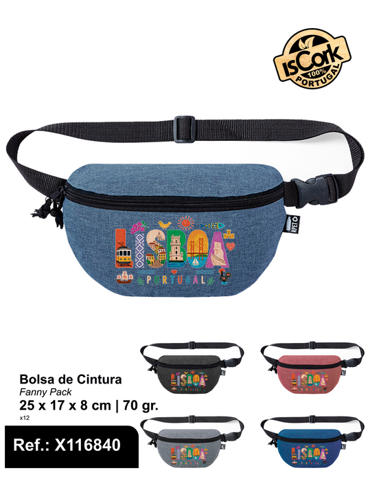 Bolsa de Cintura c/ Efeito Melange Lisboa G1110