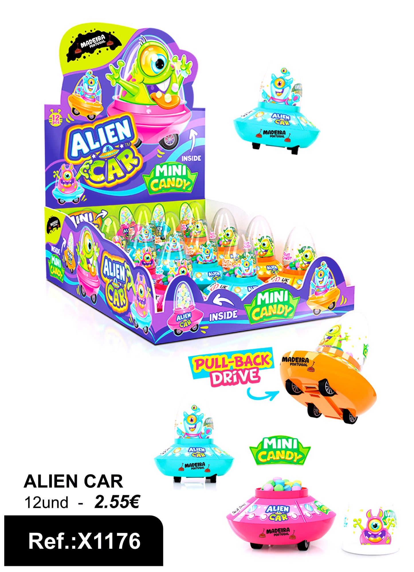 Brinquedo Alien Car Madeira