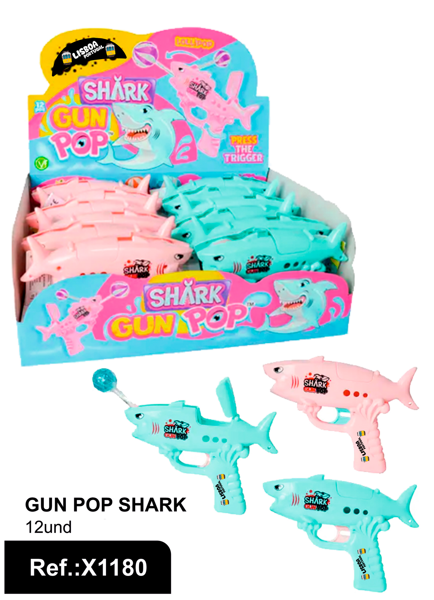 Brinquedo Gun Pop Shark Lisboa