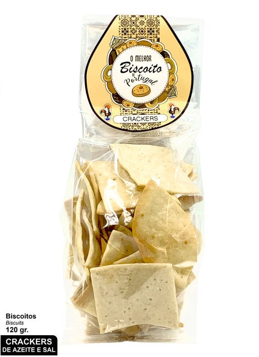 Biscoitos Crackers de Azeite e Sal