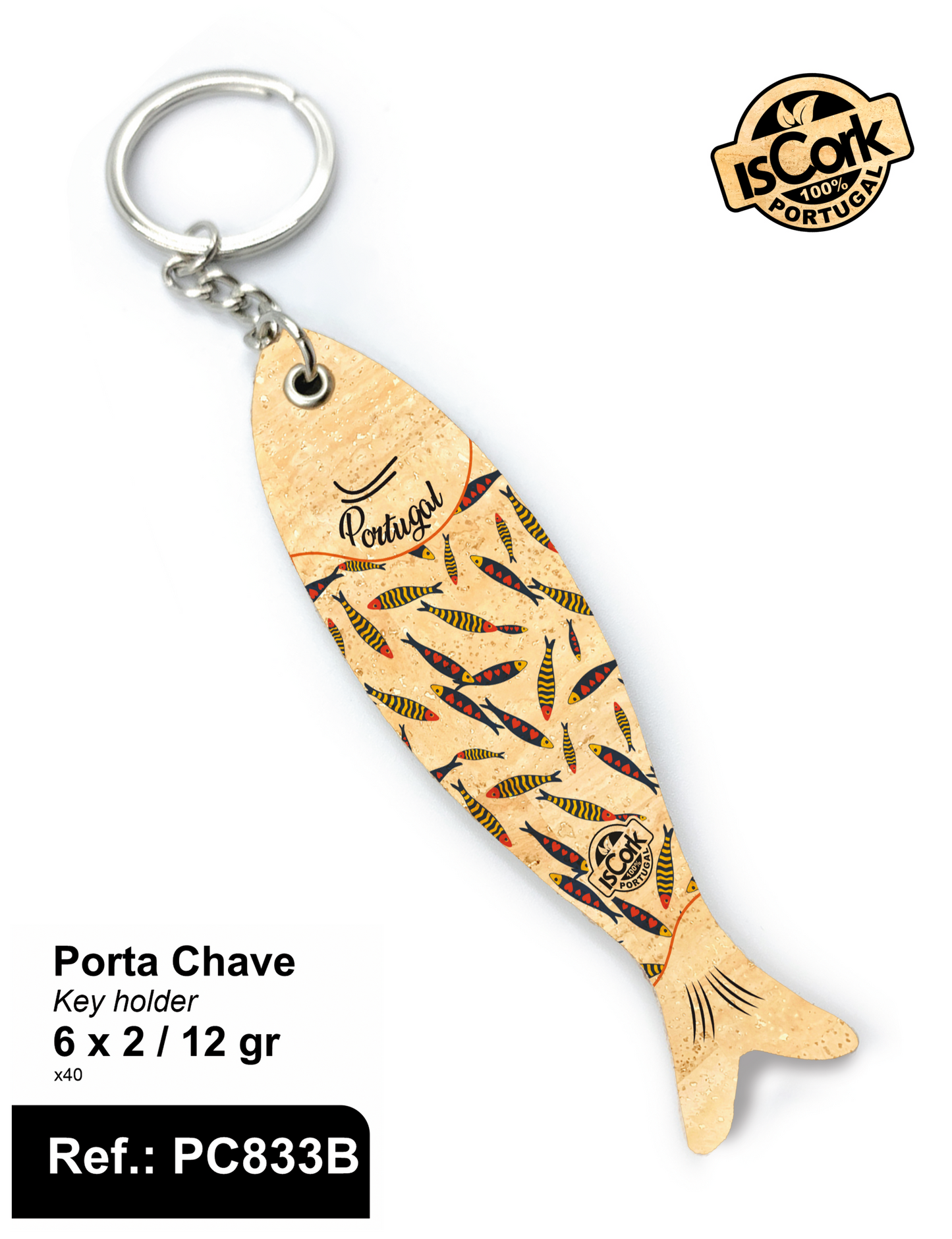Porta Chave Sardinha Portugal G01