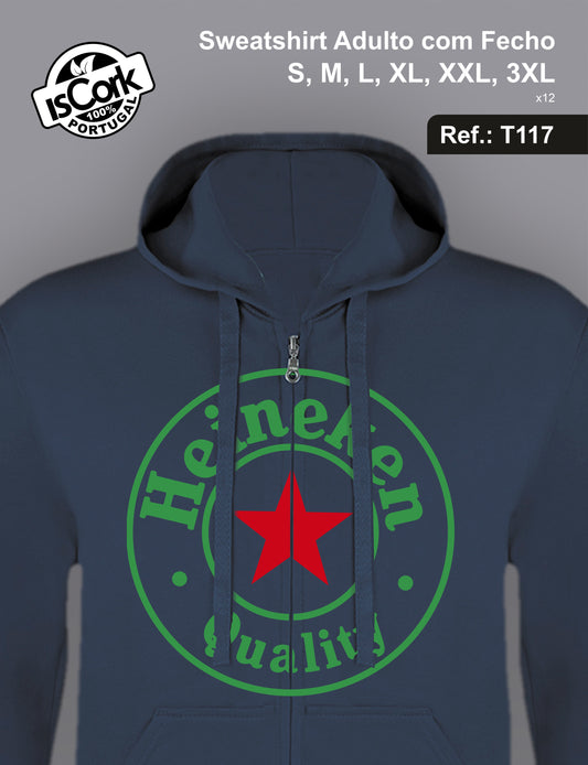 Sweatshirt Adulto c/fecho G1001