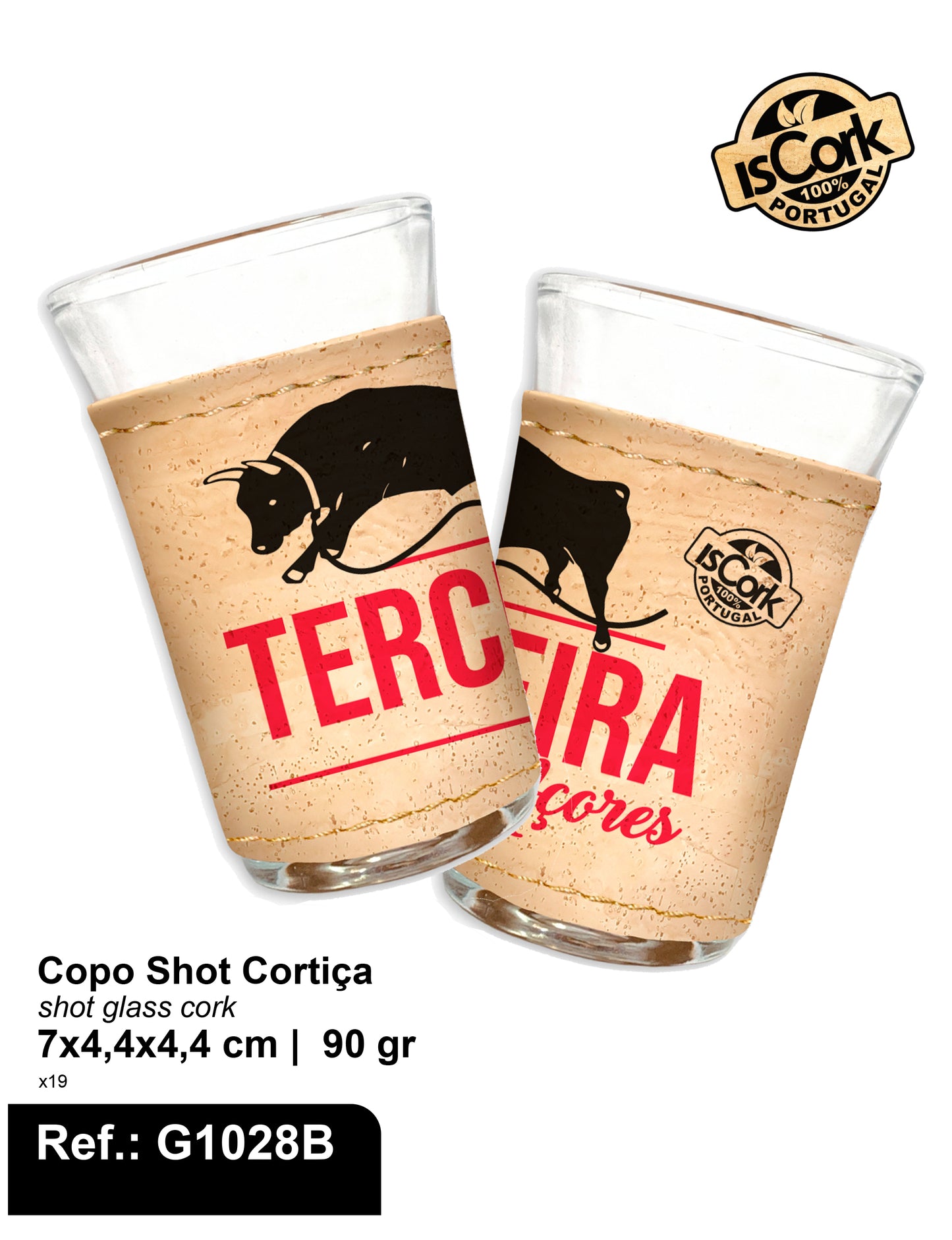 Copo Shot Cortiça Terceira G1041