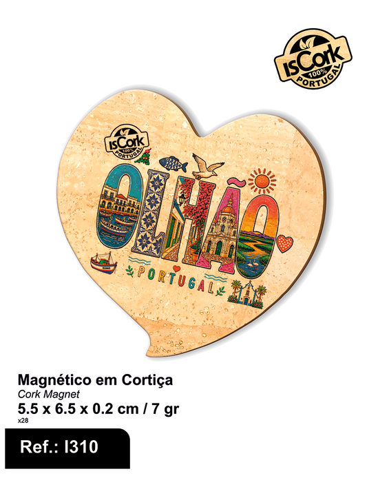 Magnético Coração Olhão G1110