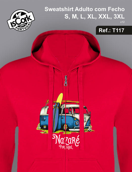 Sweatshirt Adulto com Fecho Nazaré G65