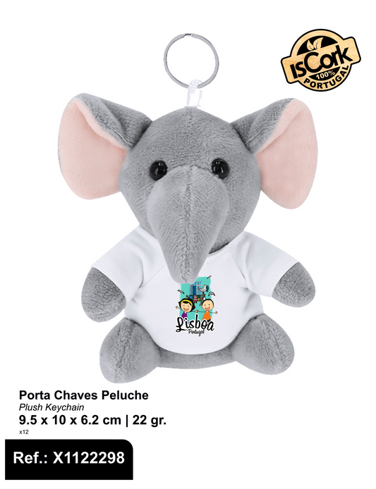Porta Chaves Elefante Peluche Lisboa G891