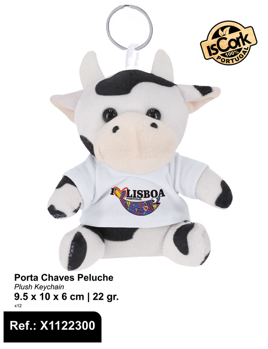 Porta Chaves Vaquinha Peluche Lisboa G903