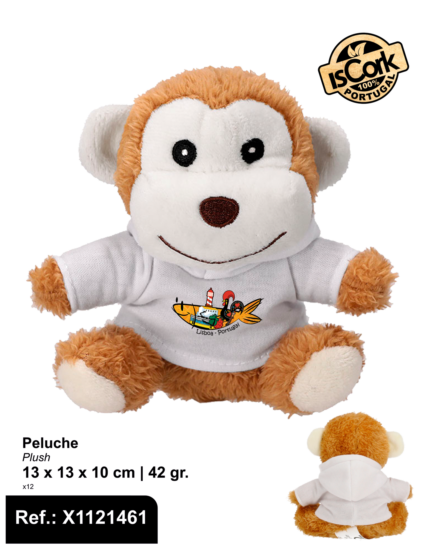 Macaquinho de Peluche Lisboa G906