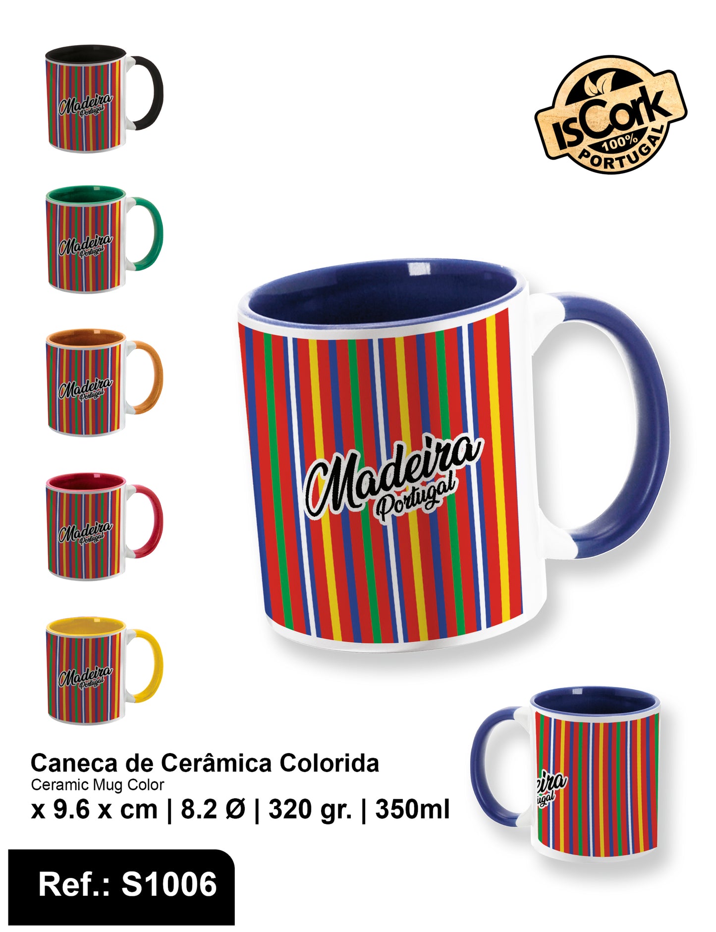 Caneca Colorida Madeira I-03