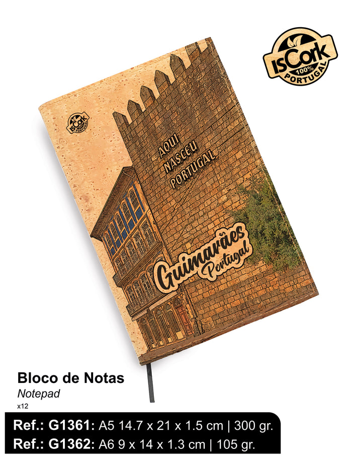 Bloco de Notas Cortiça