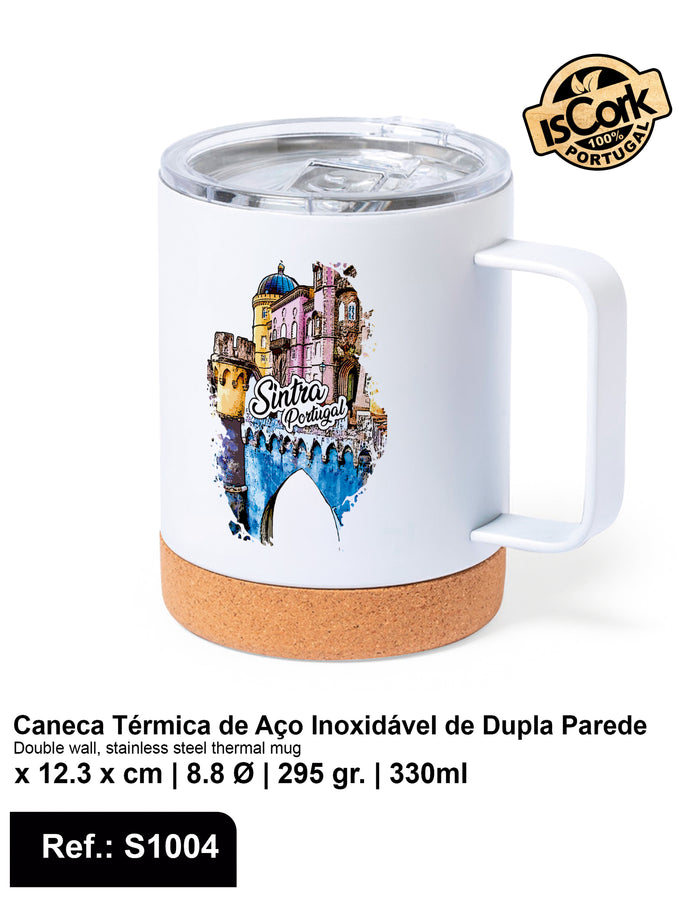 Caneca Térmica Cortiça